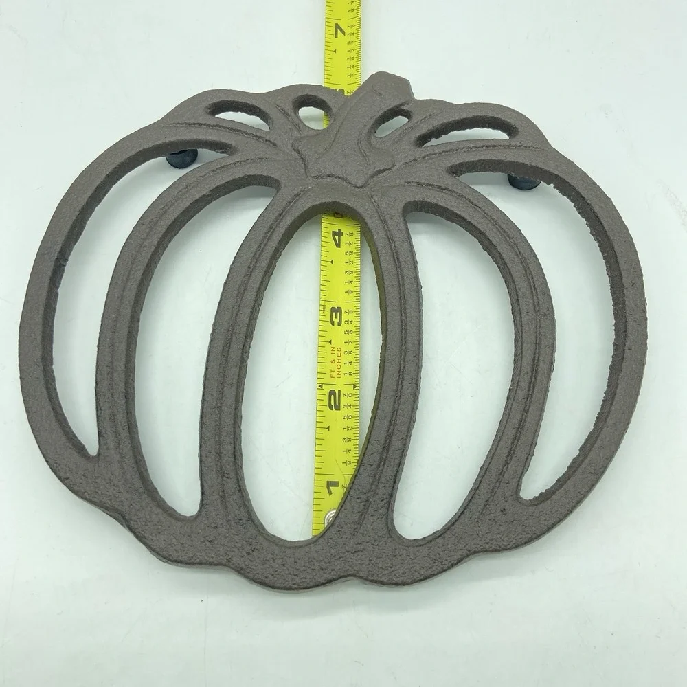 Cast Iron Pumpkin‎ Trivet Rustic Fall Kitchen Decor Thanksgiving Farmhouse Table
